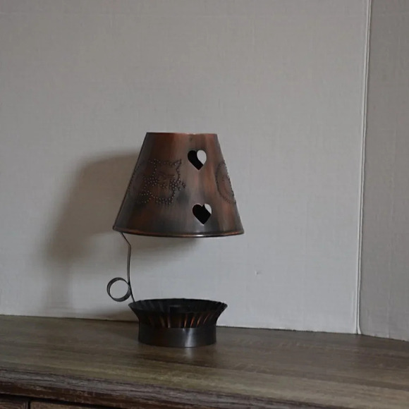 Tin Cat Candle  Holder - Picture 2 of 4